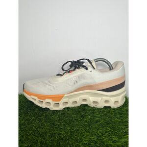 On Running Cloudmonster Women’s Running Shoes Size 9 Cream Orange CloudTec NIB